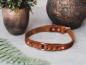 Preview: PREMIUM © Lederhalsband geflochten *COGNAC*