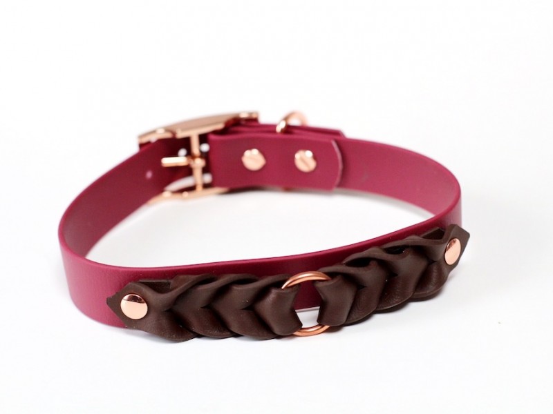 BioThane® Halsband PREMIUM *geflochten* ZWEIFARBIG