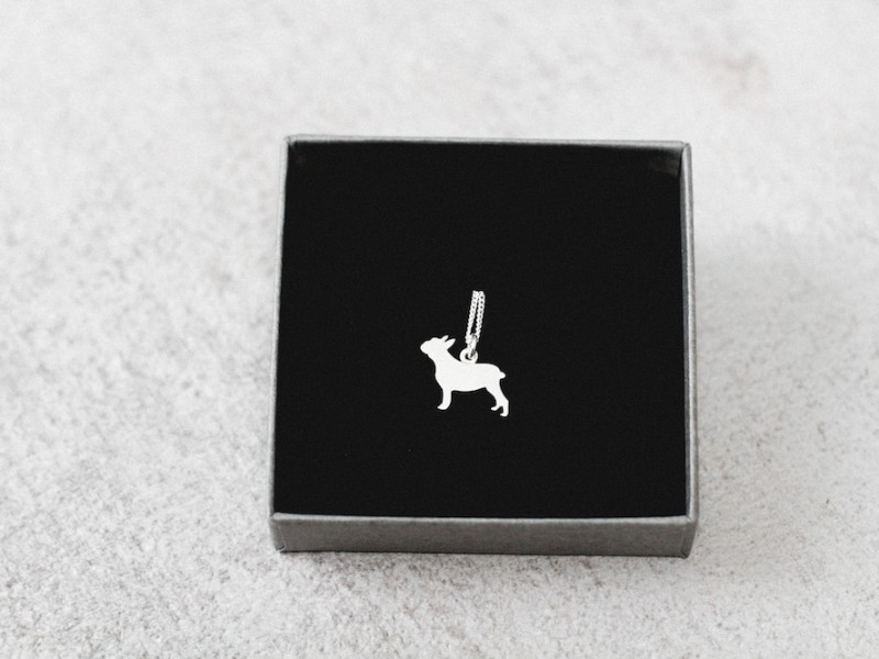Halskette Frenchie Silber