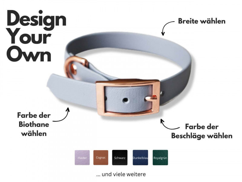 Biothane Halsband viele Farben