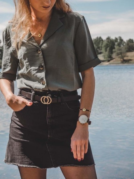 Halskette Kompass  *vergoldet*