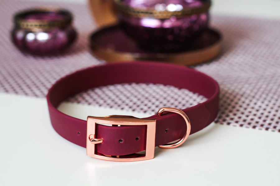 Biothanehalsband grau